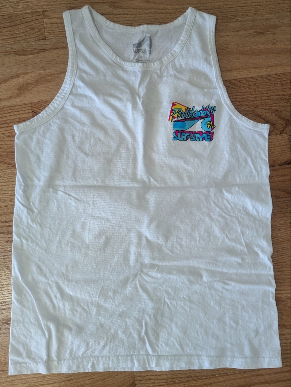 New SurfStyle Perdido Key FL White Tank Medium Unisex